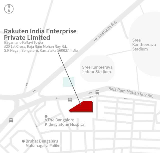 楽天グループ株式会社　Rakuten India Development Centerアクセスマップ