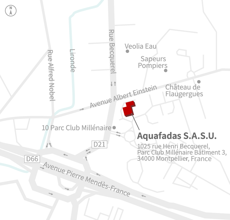 楽天グループ株式会社　Aquafadas S.A.S.U.アクセスマップ